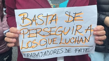 Trabajadores de Fate en lucha | Foto Enfoque Rojo Trabajadores de Fate en lucha | Foto Enfoque Rojo