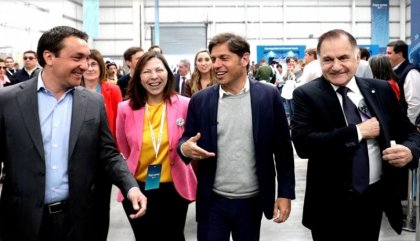 Socios políticos y policiales. Andrés Watson (izquierda), Axel Kicillof y Julio Pereyra (derecha) | Foto Cronos